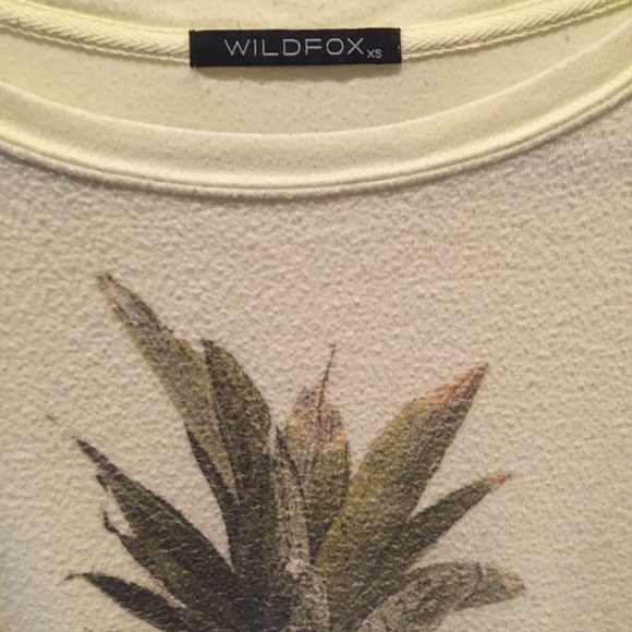 WILDFOX Light Yellow Pineapple Sweatshirt - Picture 5 of 7